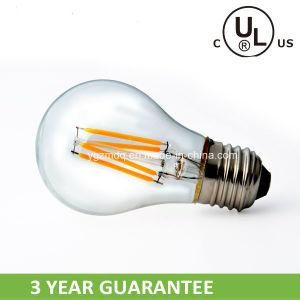 A19 7W LED Filament Bulb with CE RoHS UL Certifications