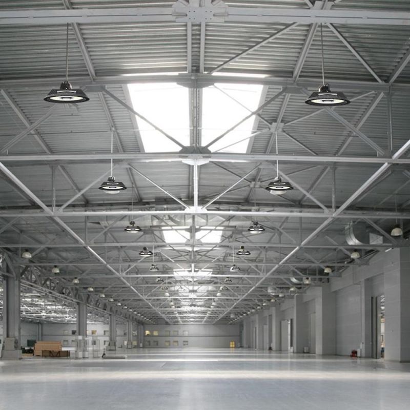 UFO LED High Bay Light 100W 150W 200W Factory Warehouse Gas Station Supermarket Industrial Lighting