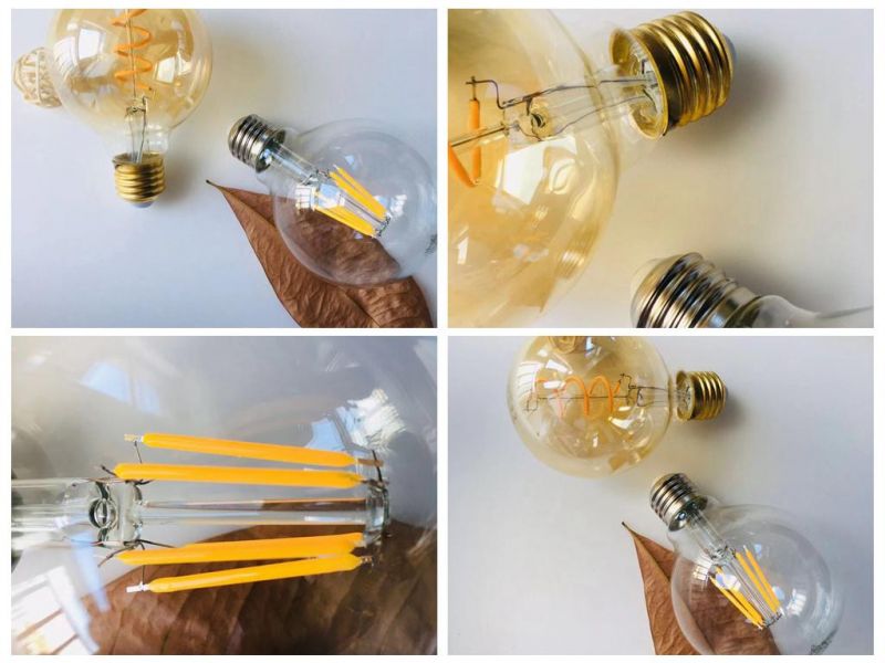 G80 8W New Energy Saving Decorative Filament LED Global Bulb Lighting