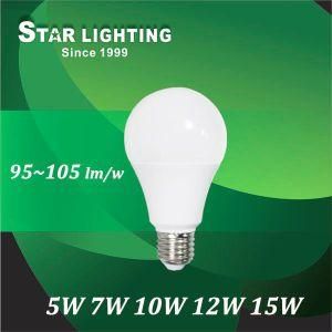 270 Degree Beam Angle Aluminum Plastic 5W 7W 10W 12W 15W LED Bulb