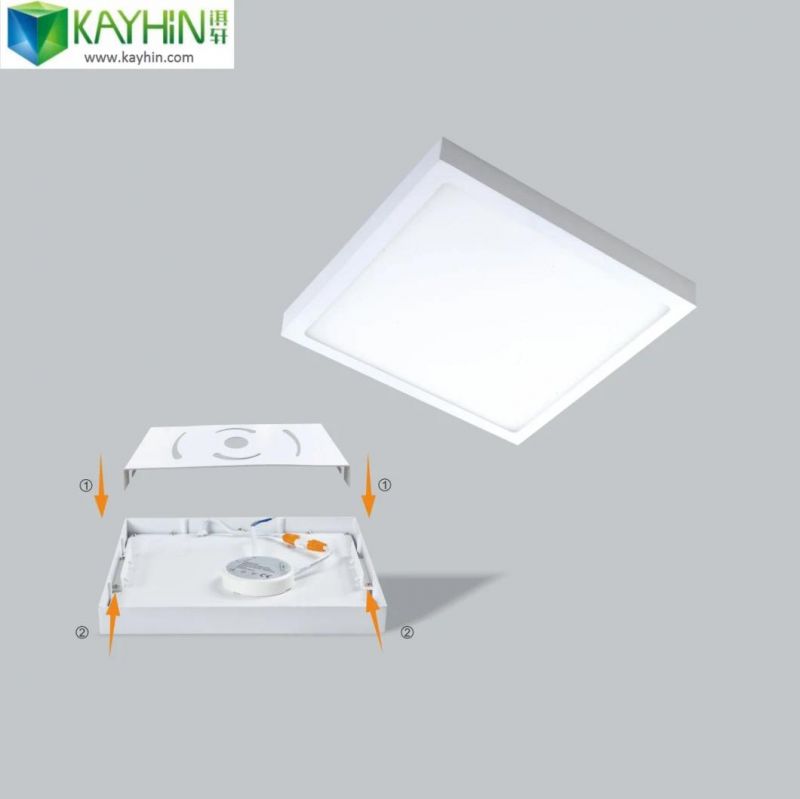 Round Square Muti Two Color LED Panel 18W 6W 24W 9W 3+3W 6+3W 12+4W Red Green Blue RGB Frameless Double Color LED Panel Light