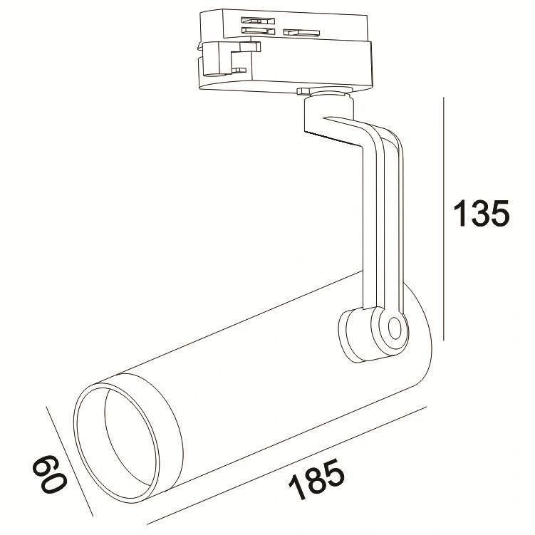 Contemporary Lighting LED Spotlight Interior Track Light Gooseneck Ceiling Lamp