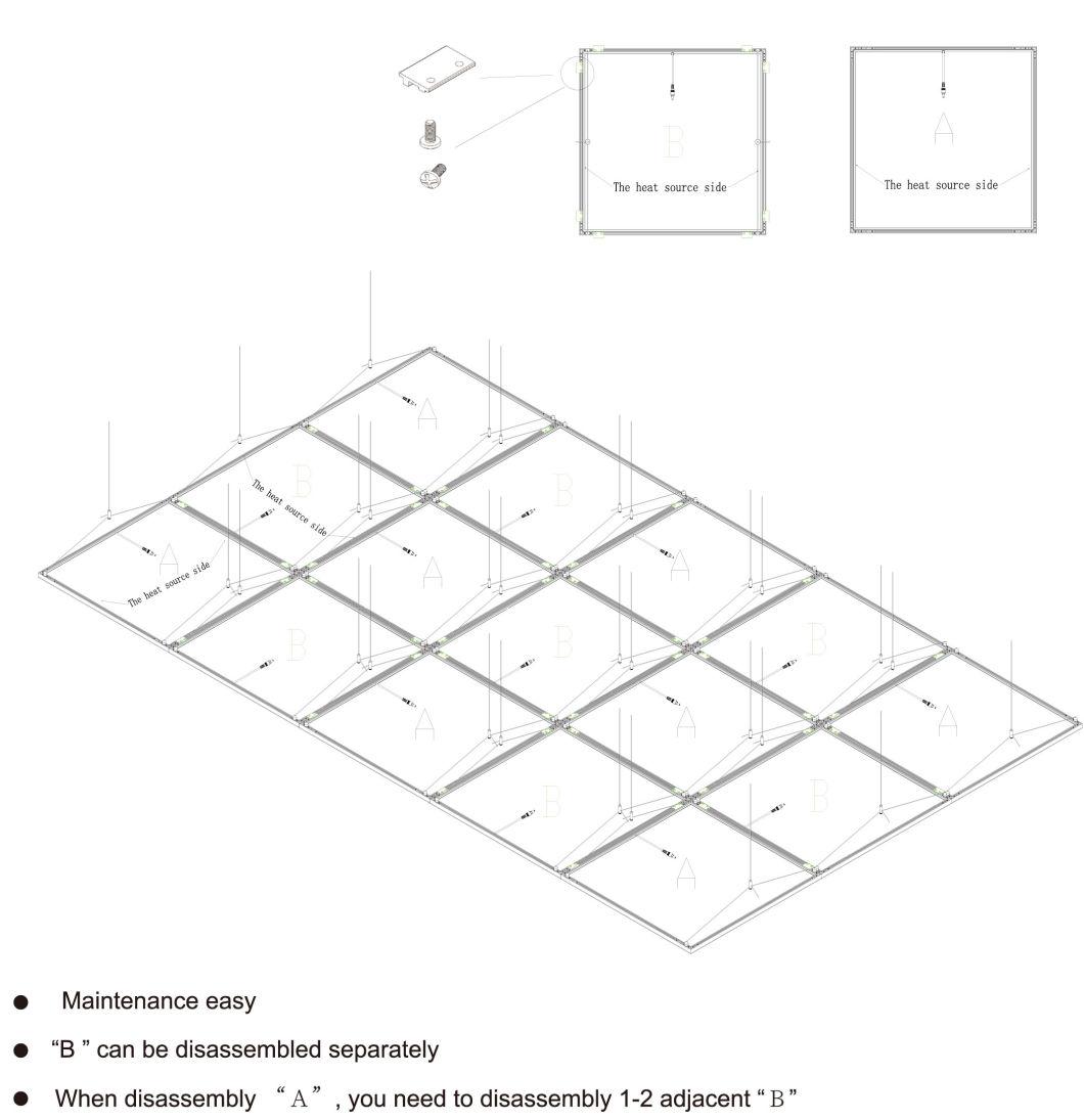 Suspended Ceiling 40W 300X300 600X300 1200X600 Frameless and Flickerless LED Panel Light