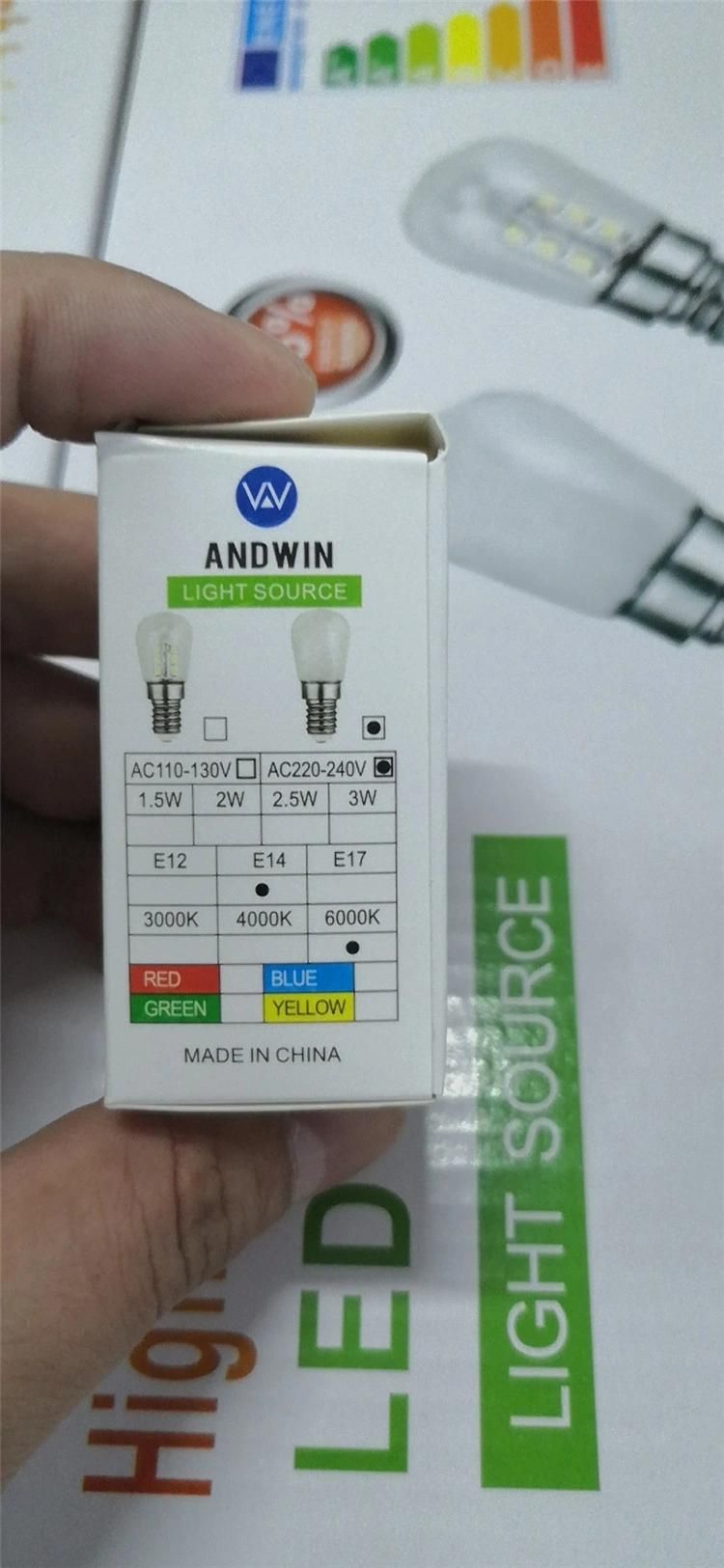 China Free Sample High Light Efficiency Energy Saving 1.5W-3W E14 Light Bulb LED