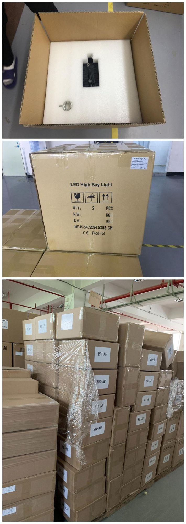 300W LED Warehouse Highbay Light Indoor Lighting Fixture IP65 Waterproof