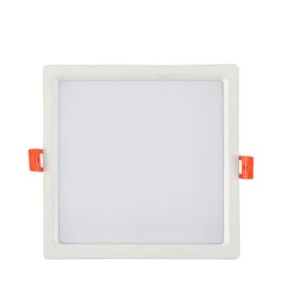 Warm White (3000K) Aluminum Recessed Square LED Down Light 6 Inch 22W 85lm/W