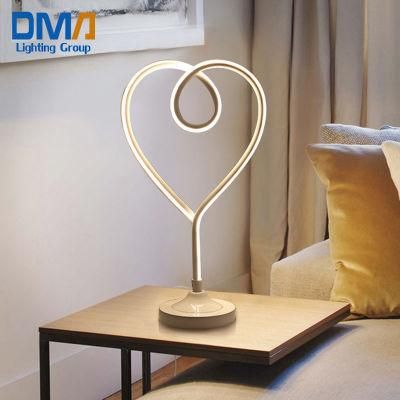 Nordic Table Lamp Bedside Art Love Decoration LED Reading Lighting