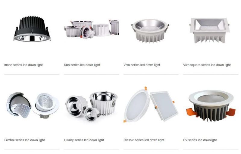 Ugr<19 100lm/W 7W/10W/20W/30W/40W Recessed SMD Ceiling LED Spot Down Light