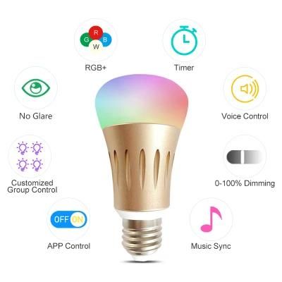 High Quality Landscape Accent Dimmable Easy Installation Different Colors Smart Bulb Energy Usage