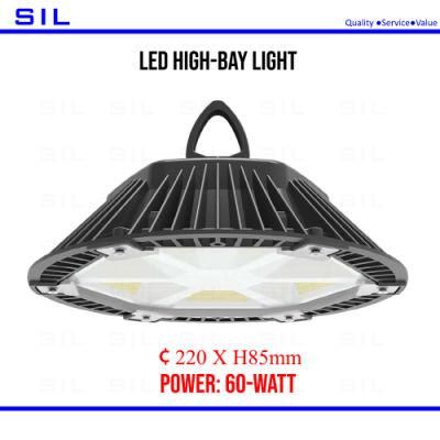 Best Sale Industrial Lighting Waterproof LED High Bay Lights Low Ugr 60watt UFO LED High Bay Light