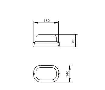 Waterproof LED Lamp Plastic CCT 3000-6500K IP65 LED Wall Light