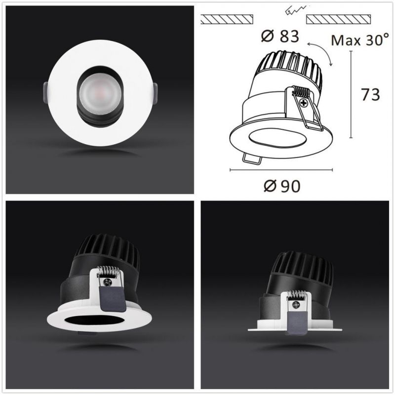 Dimmable or Non-Dimmable High Efficiency with Deep Anti-Dazzle COB LED Spot Light