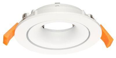 Aluminum Cut Size 80mm COB Downlight Housing LED GU10 Downlight Housing