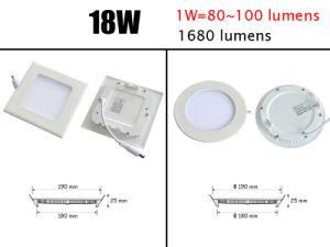 Most Powerful LED Downlight 8&quot; 18W LED Downlight Drop Ceiling Light Panel Fixture Pure White Free Shipping