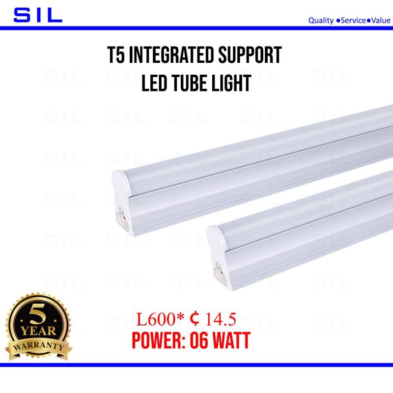 High Brightness T8 Integrated Supported Lamp 600mm LED Linear Strip 6W Tube Light LED Tube Light