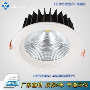 Hot-Sale 3&quot; 9W Citizen COB LED Down Light 5 Years Warry with CE RoHS Approval