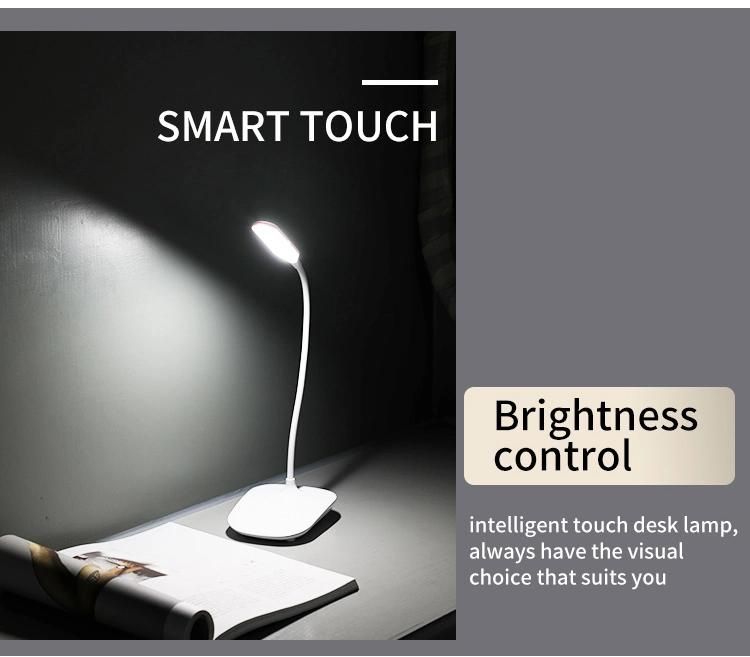 USB Rechargeable LED Table Reading Book Light for Students