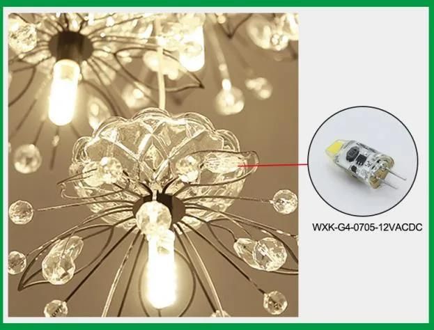 Mini Size High Lumen 12V G4/G9 LED Mini Corn Lamp COB 1.5W LED Bulb for Chandelier Pendent Light