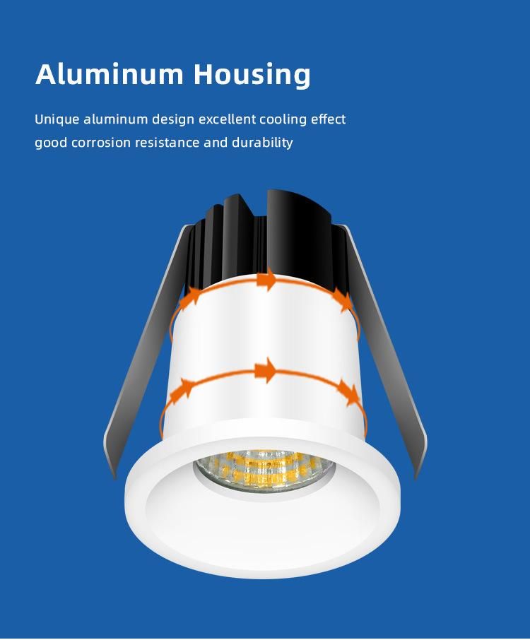 Recessed COB LED Under Cabinet Light LED Mini Downlight LED Spotlight 272