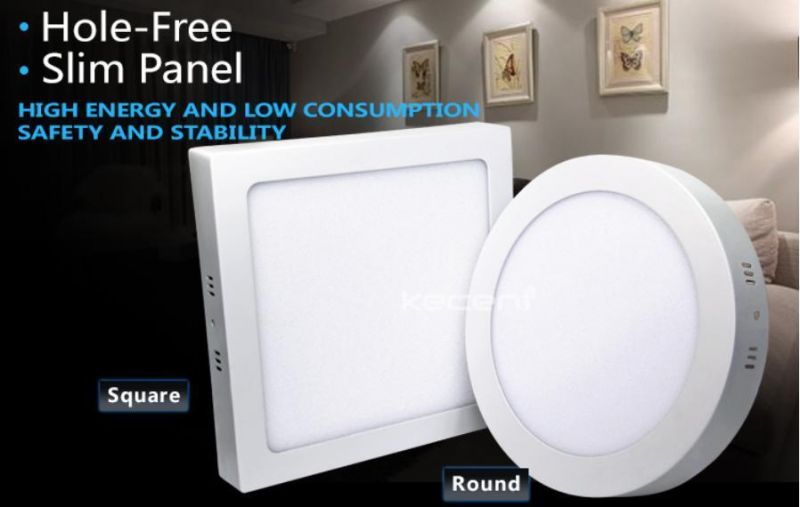 Surface Mounted Fixtures Cheapest 18W Round Square White Aluminium Modern IP44 LED Ceiling Light Lamp