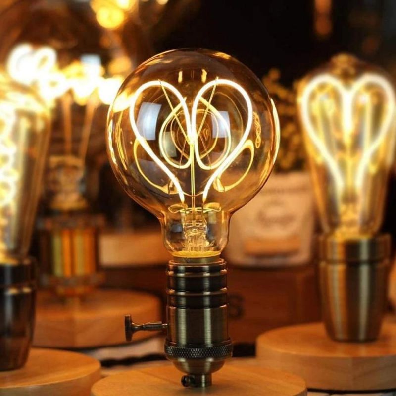 Heart-Shaped Retro Edison Valentine′ S Day LED Light Bulb