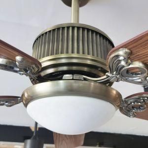 Retro Style 56 Inch 5 Plywood Blades Remote Control Antique Ceiling Fan with Lights New D