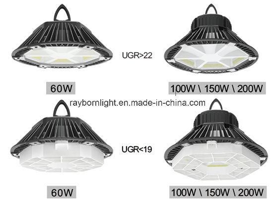 Lm80 High Brighter 150lm/W LED High Bay Light with Stalinite Reflector