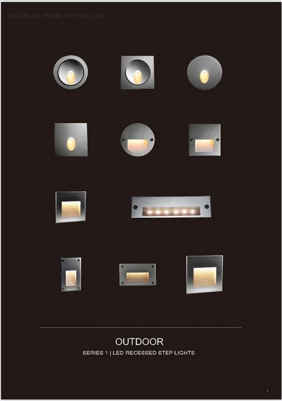 Dali Triac 1-10V Dimming IP65 Outdoor Square LED Recessed Step Light