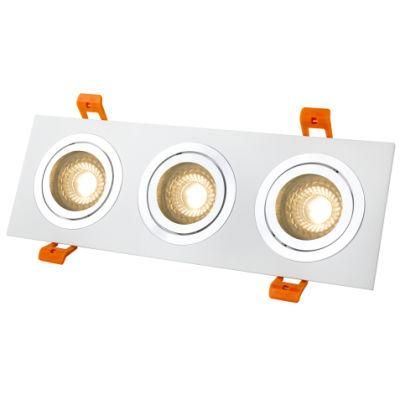 Europe distributor LED Ceiling Lamp Rectangle Recessed Downlight Rotatable GU10 LED Bulb Lamp