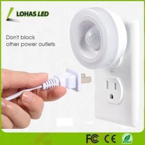 Auto on/off PIR Sensor Motion Activated LED Night Light 1.5W Soft White 3000K