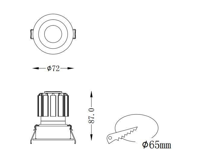 Non-Adjustable LED Spotlight LED Ceiling Down Light Series 11W Wholesale Lamp