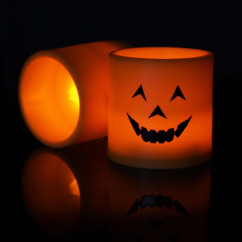 Party Supplier Craft Gift Pumpkin Halloween Decoration LED Light Candles