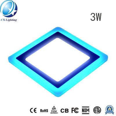 Double Color LED Light Panel 3W LED Panel Light