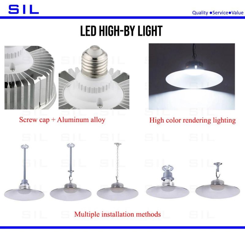 30W LED Warehouse Lighting High Bay Light Screw Cap and Aluminum Alloy LED High Bay Light