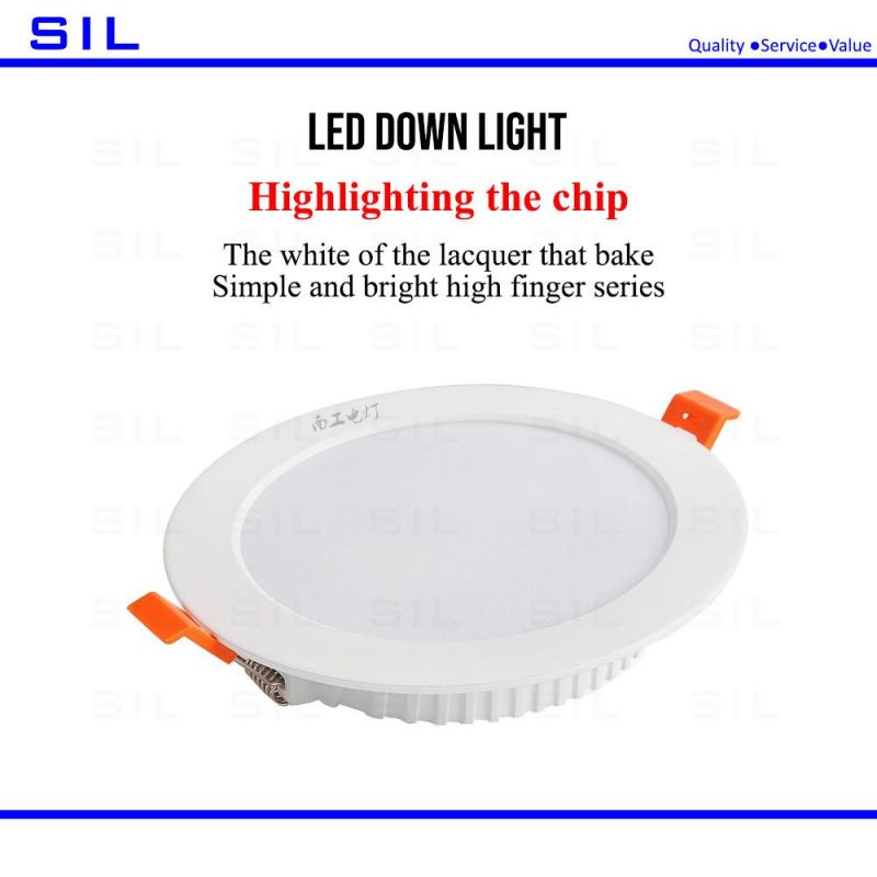 Easy Installation Ceiling Downlight Lamp Recessed Indoor Hotel Home 9W LED Down Light