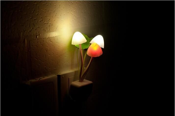 Mushroom Night Light LED Nightlight Plug in Night Light Nursery Bed Lamps