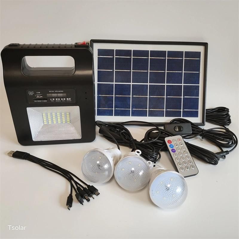 Solar Portable LED Bulb Solar Kit with Radio FM Bluetooth Solar Charger