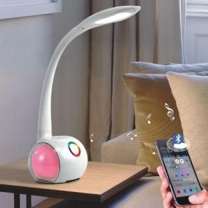 Ht8003 LED Table Night Lamp Bluetooth 5V 2.1A USB Wireless Charge Modern Desk Lamp
