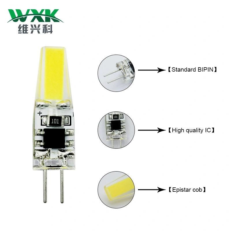 Wxk G4 G9COB LED Bulbs, LED Capsule Lamps 2W Equivalent 20W G4 LED Bulb, Warm White, Bipin G4 LED Bulb 12V, 360 Degreee, Replacement Bulbs G4 G9 for Chandelier