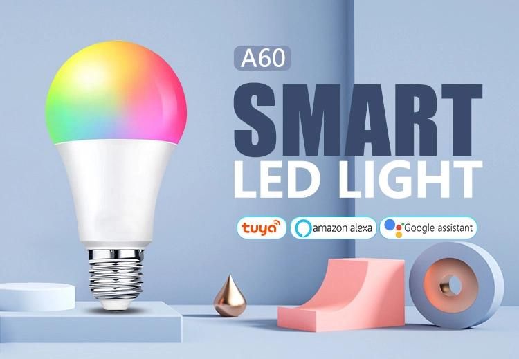 RGB Dimmable Voice Contril WiFi Connected Smart A60 Bulb