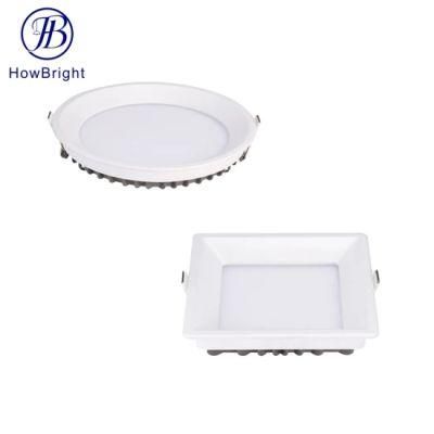 Round/Square 8W 16W 24W Epistar SMD 2835 Recessed Fixed LED Flat Panel Light