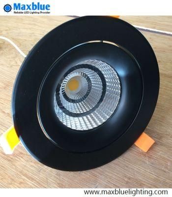 6-50W Black LED Ceiling Recessed Downlight for Clothes Shop Lighting