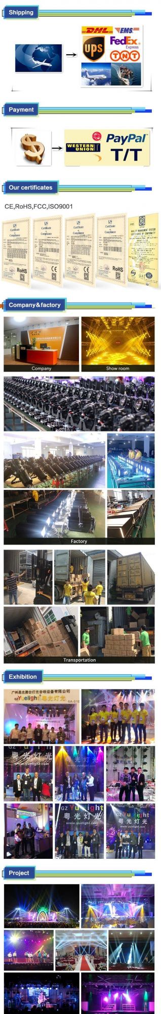 Whole Price RGB LED Tube DMX 36PCS 3W Moving Head Strobe Light