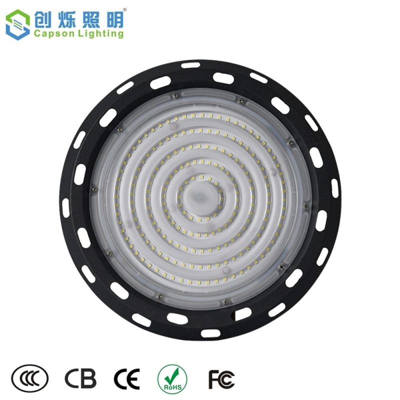 200W UFO LED Industrial Lighting 3years 140lm Factory High Bay Light