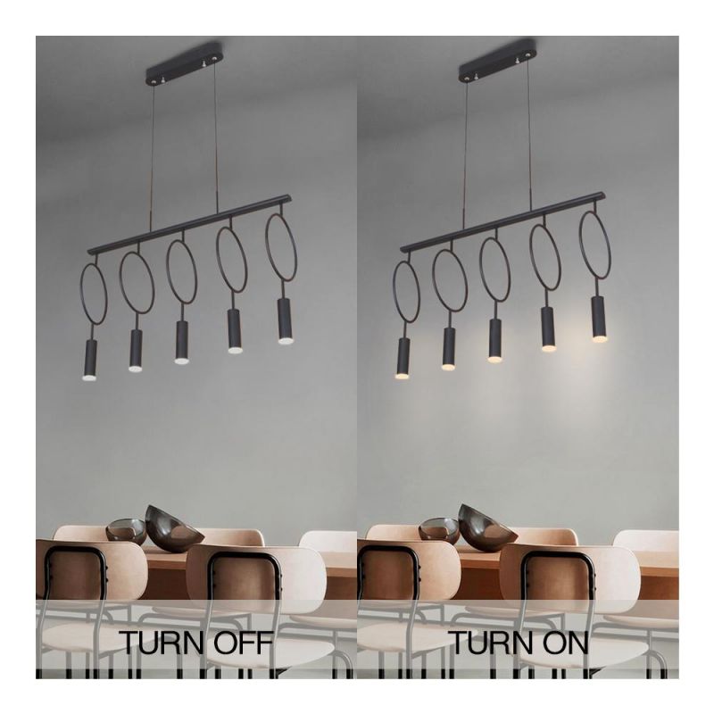 Masivel Simple Rings Design Staircase Kitchen Decor LED Pendant Light