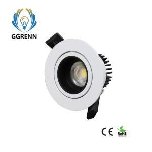 Ce RoHS 3W/5W Warm White 220V Alumium Recessed COB LED Ceiling Down Light for Bathroom/Hotel/Jewlry Store