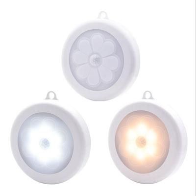 AAA Battery Human Induction Four-Leaf Clover Magnetic Suction Night Light