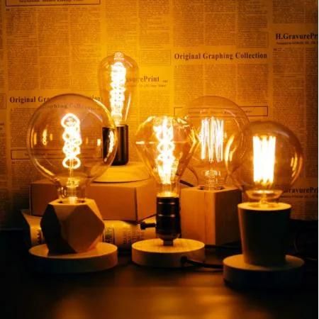 Globe Dimmable Flexible Spiral Filament Edison Vintage LED Light Bulb