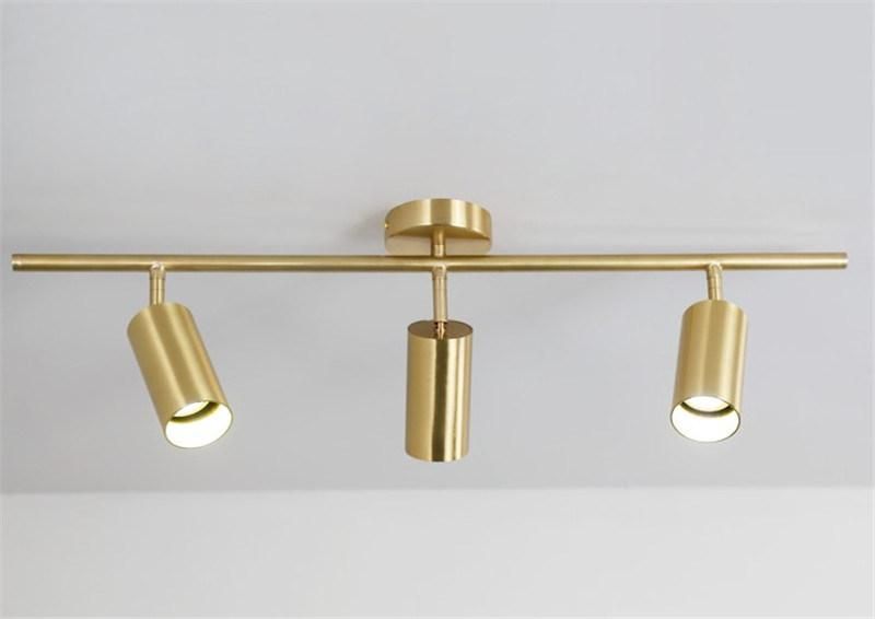 Modern Spotlight Golden Finish Suspension Mounted for Chain Store