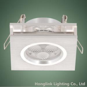 Square 3W LED Aluminum Fire Rated Recessed Ceiling LED Downlight